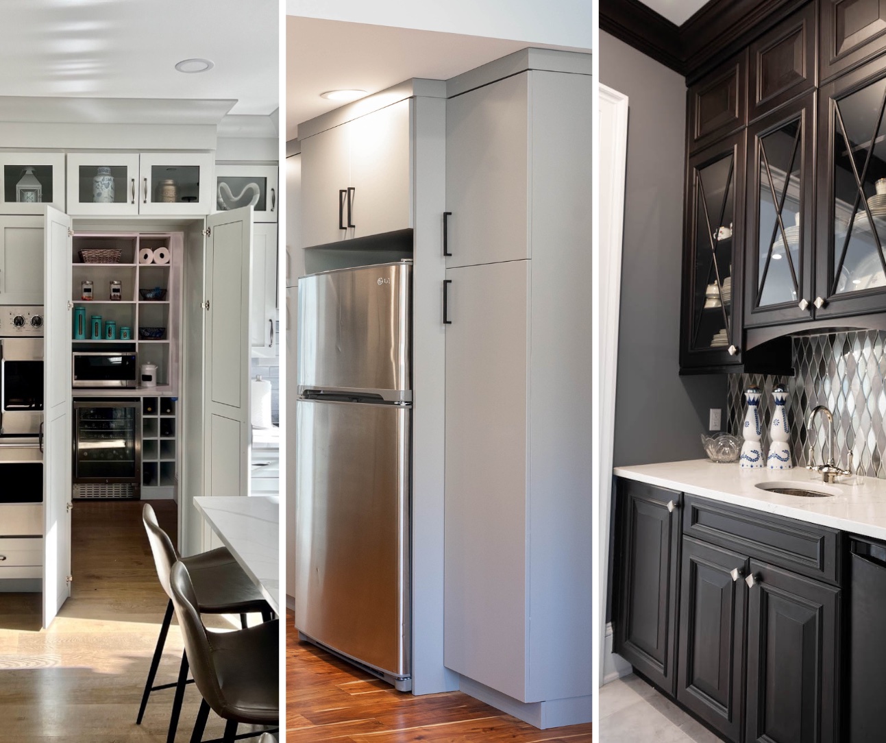 Walk In Pantry, Cabinet Pantry, Butler's Pantry