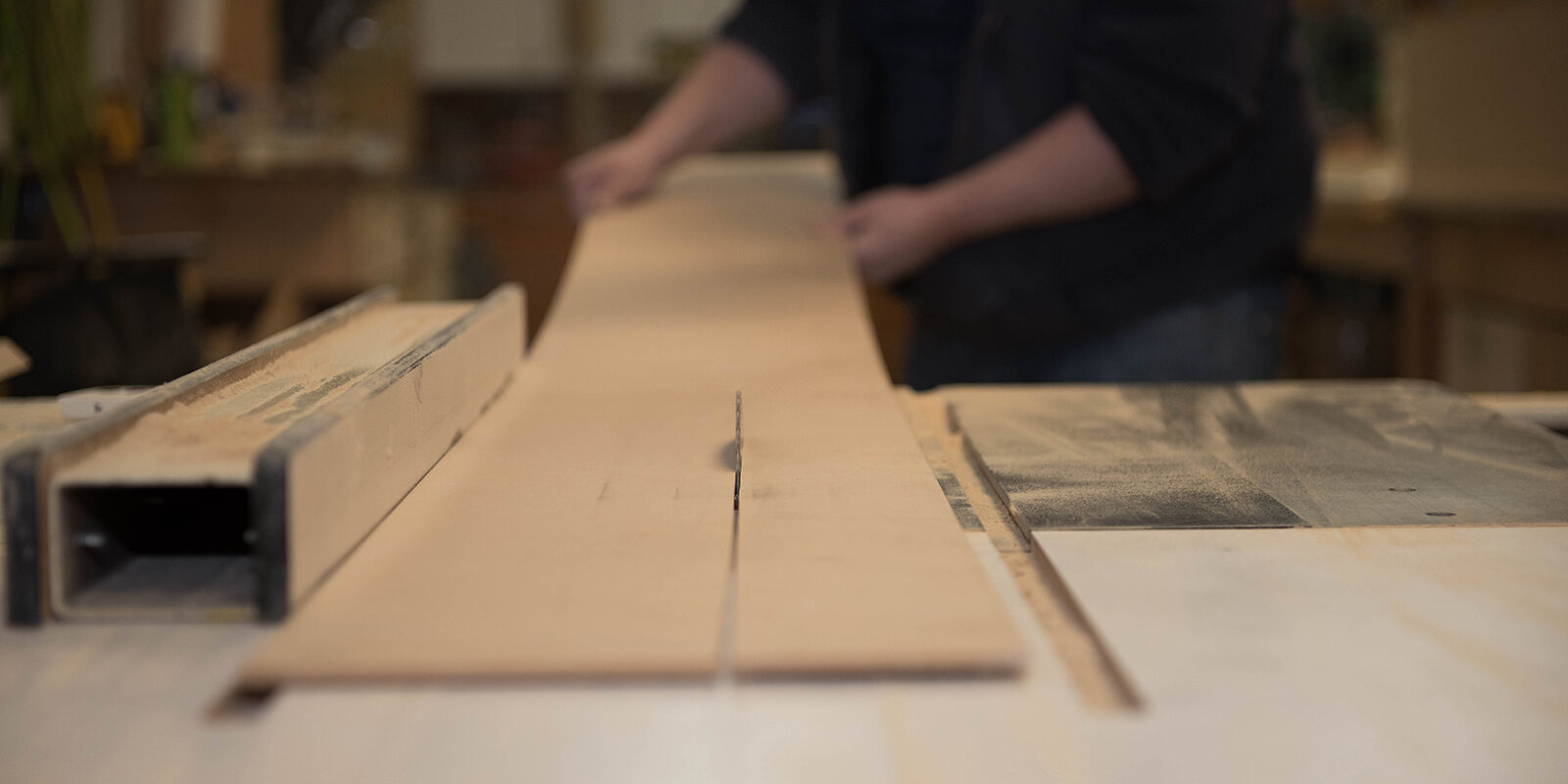 cutting wood